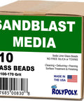 Box of Glass Beads Sandblasting Media For Soft Metals 100 To 170 Grit 10 Lbs Get The Job Done Abrasive For Sandblaster Gun And Cabinet Deburring Finishing Removing Rust Paint
