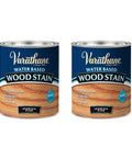 Fast Dry Rad Water Based Wood Stain For Interior Furniture And Cabinets Low Odor Lightning Quick Set Formula One Coat Flex Boosts Killer Wood Grain With Smooth Finish, two quart cans, Ipswich Pine color.