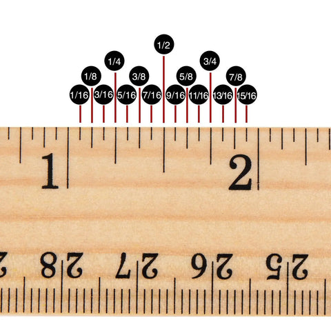 Close-up of a wooden ruler from Wooden Ruler Set 12 Pack Dual Scale 12 Inch And 30 Cm For Students And School Use Durable Hardwood With Smooth Finish