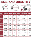 Top Rated 152 Piece Hose Clamps Kit Featuring Flexible 304 Stainless Steel Worm Gear Clamps In Size Range From One Quarter To Two And A Half Inch Perfect For Car Repairs Fuel Lines Radiators Plumbing Jobs And Garden Water Pipe Fixes That Need Serious Grit. size chart for 304 stainless worm gear hose clamps, 6-63mm