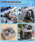 Ultimate JZHGVF XT60 Female Panel Mount Connector Cable With 12AWG Bulkhead Adapter For Drones Solar Panels And Power Stations setup.