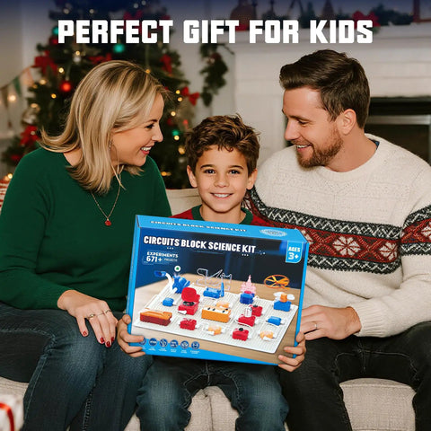 Family with Kids Electronics Exploration Kit With Over 671 Circuit Projects And Physics Experiments, STEM Educational Toy