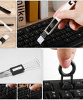 12 Pack Keyboard Lube Switch Puller Kits with key cap remover, wire brush, and puller tools on black mechanical keyboard
