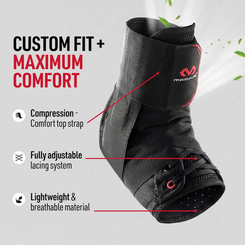 Ultralight Ankle Brace For Sprained Ankles Figure 8 Lace Up Support with adjustable straps and breathable fabric for men and women