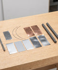 All In One Electroplating Metal Electrodes Kit With Copper Anode Sheets Zinc Electrodes And Graphite Rod For Chemistry Electrolysis Experiments