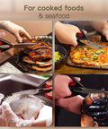 Heavy Duty Kitchen Scissors Three Pack Set Stainless Steel Kitchen Shears cutting meat, pizza, fish, and seafood.