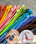 Must Have 30 Pack Reusable Silicone Cable Management Straps Four Point Seven Inch Lock Style Cord Organizers in colorful variety