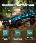 Toyota Licensed LC80 One Tenth Scale Brushless RC Crawler with 4x4 Real Off Road Power crossing water terrain