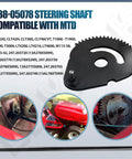 Plug-And-Play Steering Shaft And Gear Assembly For MTD Troy-Bilt Yard Machines Bolens Lawn Tractors with washer