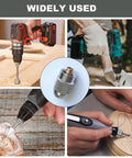 Rotary Tool Chuck Adapter for Dremel 4485, Keyless Chuck Set With Brass Collets used in engraving, drilling, and polishing.