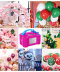 Electric Balloon Pump 110V 600W Quick Inflate For Party Balloons Balloon Garland Kit with festive decorations