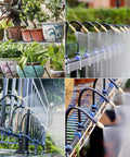 49.21Ft Drip Irrigation Kit with Five Sixteenth Inch Tubing for High Flow Watering in greenhouse and garden scenes
