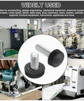 Top Tier M6 Thumb Screw Kit Packs 70 Heavy Duty Knurled Knobs featured on machinery in workshop settings.