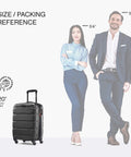 Samsonite Omni PC 20-inch black hardside carry-on luggage with spinner wheels