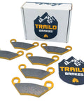 Traild Brakes ceramic brake pad set for Polaris Sportsman 850/570/550/450, front & rear (6 pads)
