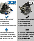 Comparison of DCR and CP4 pumps for CP4 To DCR Pump Conversion Kit For 2011 And Up Ford 6.7 Powerstroke Diesel Plug And Play Replacement