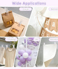 Spring Clamps Set 10 Pieces 3.5 Inch Clear Plastic Clips With 50 Balloon Clips For Balloon Arch Backdrop Craft Decoration
