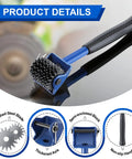 Grinding Wheel Dresser And Restorer Tool For Bench Grinders with steel blades and non-slip handle, shown on reflective surface