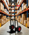 Heavy Duty Folding Platform Cart With Double Handles, 10 Inch Rubber Wheels, 330 Lb Load Capacity, Collapsible Moving Cart For Warehouse, Garden, Grocery, Indoor Outdoor Hauling in warehouse