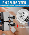CSP F5 Cable Slitting Pliers For Thin Walled Jacketed Fiber Optic Cables with fixed blade design in use