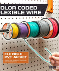 Heavy Duty 20 Gauge Speaker Wire 1000 Ft Pack Ten Roll Assortment 100 Ft Per Roll Copper Clad Aluminum Primary Wire Color Coded