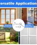 Slick Carbon Steel Hook And Eye Latch Lock For Door Gate Screen Security One Point Five Inch in various applications including window and barn doors.