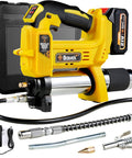 Cordless 21V Grease Gun With 12000 PSI Output 40 Inch Hose Battery Powered Electric Grease Gun With Accessories
