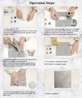 Instruction sheet for Color Match Porcelain Repair Kit For Tub And Tile, DIY Friendly Fiberglass Shower Repair Set.