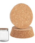 Tapered Cork Stoppers Set, Large 3.5 Inch Wood Cork Bottle Plugs For Canning Jars And Wine Bottles, Tight Seal, Kitchen DIY