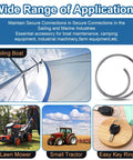 Wide Range of Applications for 66 Piece Stainless Steel Cotter Ring Kit With Five Sizes Durable 316 Stainless Steel Split Rings
