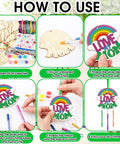 DIY Wind Chime Craft Kit Make Your Own Chimes For Moms Day Gift with step-by-step assembly instructions and colorful materials
