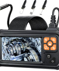 Endoscope Borescope Camera With Light 4.3 Inch HD Handheld Waterproof Sewer Inspection Tool 8 LED Lights showing machinery