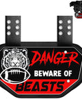 Football Back Plate Lower Back Pads For Players Ventilated Foam Padding And Durable Panels Rear Protector Gear with tiger design