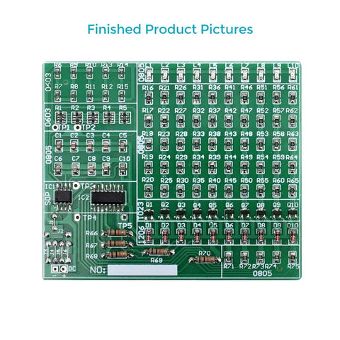 Hands On SMT Solder Kit With Practice PCB Featuring 125 Electronic Components And 274 Solder Joints LED Blink Board