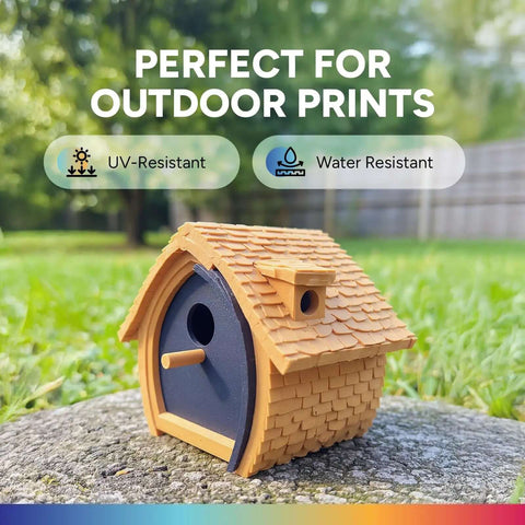 Birdhouse printed using ASA 3D Printer Filament 1.75mm, 1 Kg Spool, Outdoor Ready Anti UV Weather Resistant Black for Functional Parts