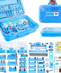 Hands On Basic Electricity And Magnetism Lab Kit For High School Students with tools and carrying case, open view