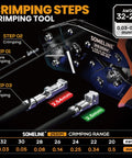 Pro Grade Crimp Tool Connector Kit With JST XH 2.5mm And Dupont 2.54mm Connector Set, crimping steps for wire connectors