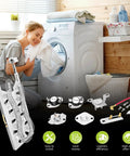 Dryer Heating Element Replacement Kit With Thermostat And Dual Thermal Fuses for Front Load Dryers 3387747 Compatible