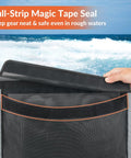 Heavy-Duty Boat Storage Bag With Full Enclosure Lid 18x12 Inches Self-Adhesive Organizer showing full-strip magic tape seal
