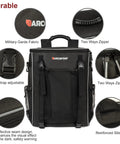 Front view of Welding Tools Backpack With Ultra Lightweight Design, showing military-grade fabric, adjustable straps, and durable zippers.