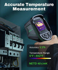 High Resolution Handheld Thermal Camera With 240x240 TISR Resolution, 25Hz Frame Rate, 24 Hour Battery Life in use on electrical panel