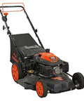 Gas Walk Behind Lawn Mower With CVT 6 Speed Pace Control For Easy Push And High Wheel Front Wheel Drive, 22 Inch Deck, 201cc Engine, Black