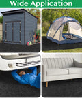 Outdoor Shed Floor Mat 7 X 4 Ft Waterproof Oil Absorbing Carport Pad With Non Slip Backing used in various outdoor settings