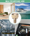 Heavy Duty Solid Brass M4x6mm Knurled Thumbscrew Pack With Grippy Quick Swap Bolts displayed in various uses for PC and DIY projects.