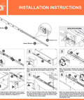 Installation instructions for heavy duty full extension drawer slides with ball bearing 14 inch side mount rails auto lock
