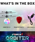 Contents of Indoor Hand Operated Flying Orb Ball Toy For Kids With LED Lights Remote Control Mini UFO Drone