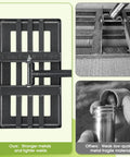 Comparison of Heavy Duty Lawn Leveling Rake With A 17x10 Inch Head showing its strong metal build versus weaker alternatives