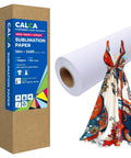 Sticky High Tack Sublimation Transfer Paper Roll 36 Inch By 328 Feet For Elastic Fabrics Polyester Spandex Ghosting Free