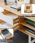 Killer Strength Wood Drawer Slides 16 Inch Bottom Mount Heavy Duty Beech Hardwood with visible smooth gliding drawers.