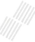 Replacement Fiberglass Wicks For Outdoor Tiki Torches And Lamps Eight Pack Fits Any Outdoor Torch Trim To Fit Wicks Half Inch Diameter By Eight Inch Height Long Lasting Flame Keeps Outdoor Nights Lit, showing white wicks.